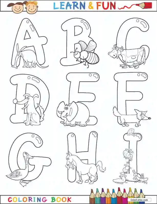 Free Alphabets Coloring Pages