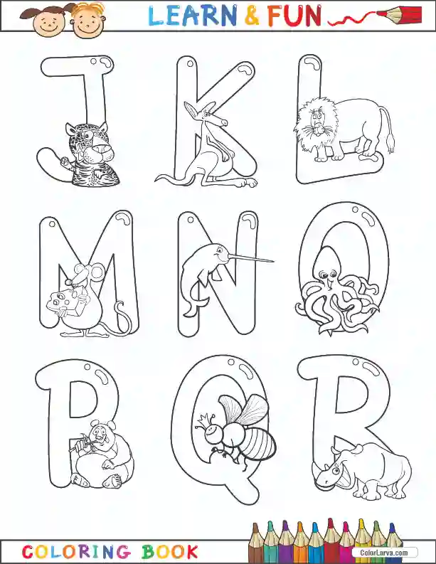 Free Alphabets Coloring Pages