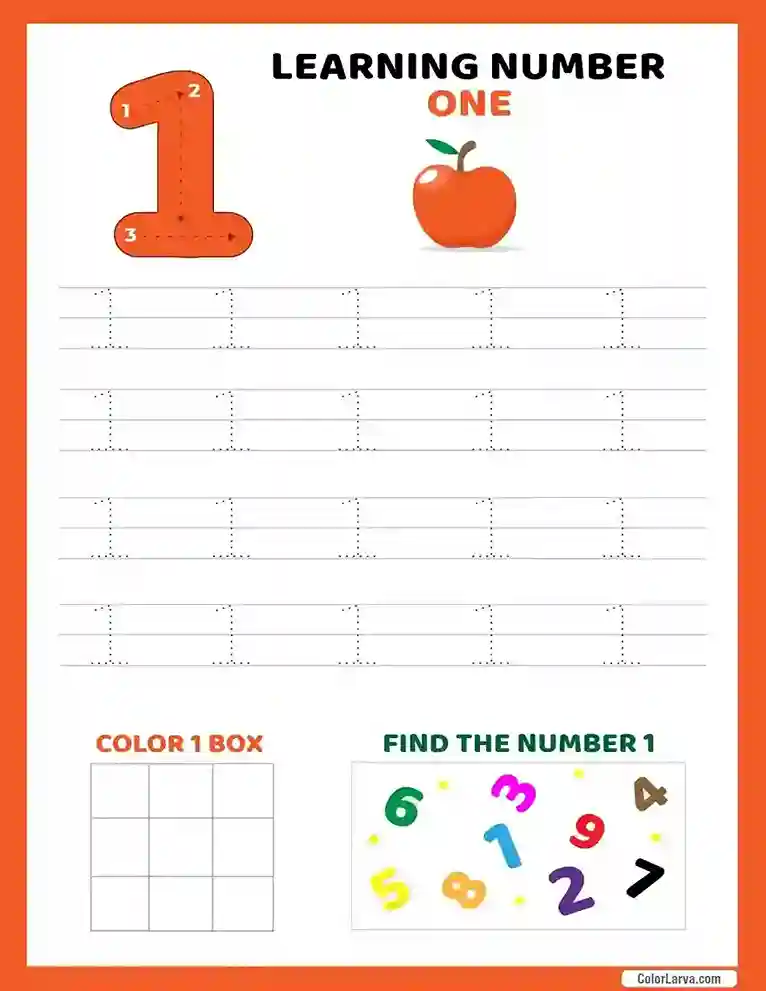 Counting worksheets for preschool and kindergarten 1