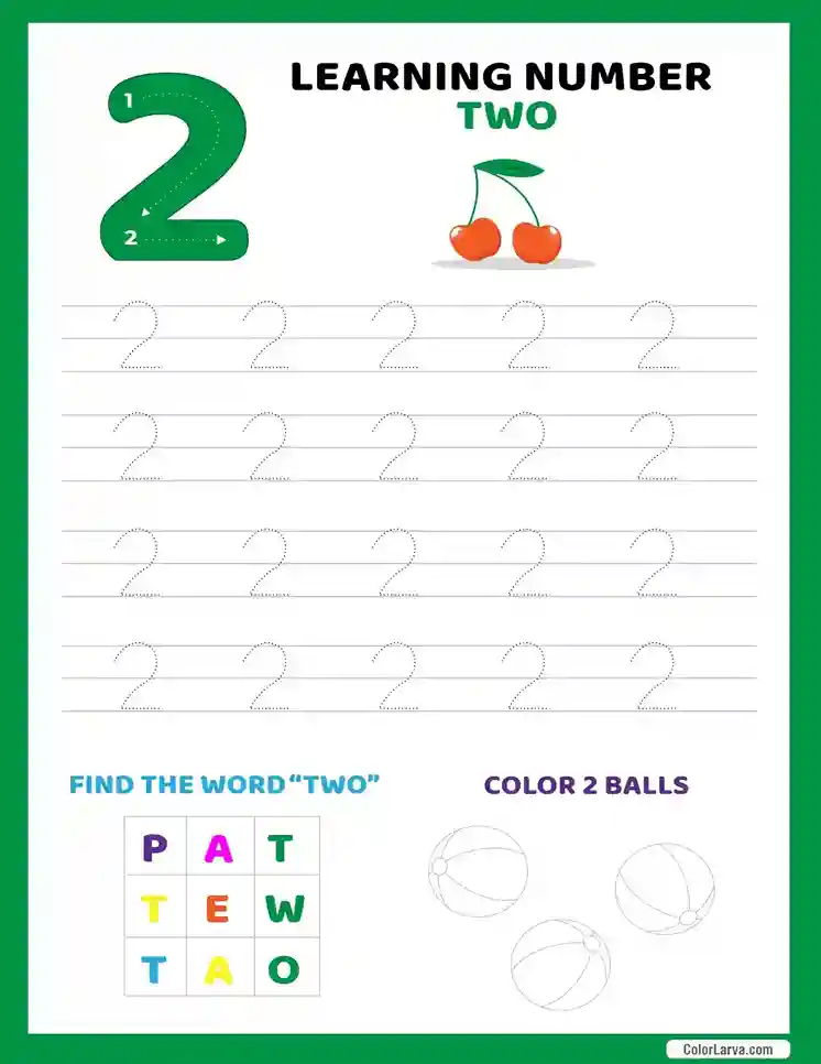 Counting worksheets for preschool and kindergarten 2