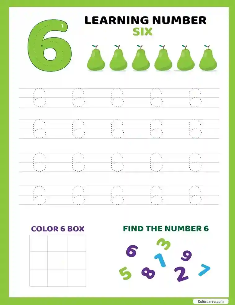 Counting worksheets for preschool and kindergarten 6