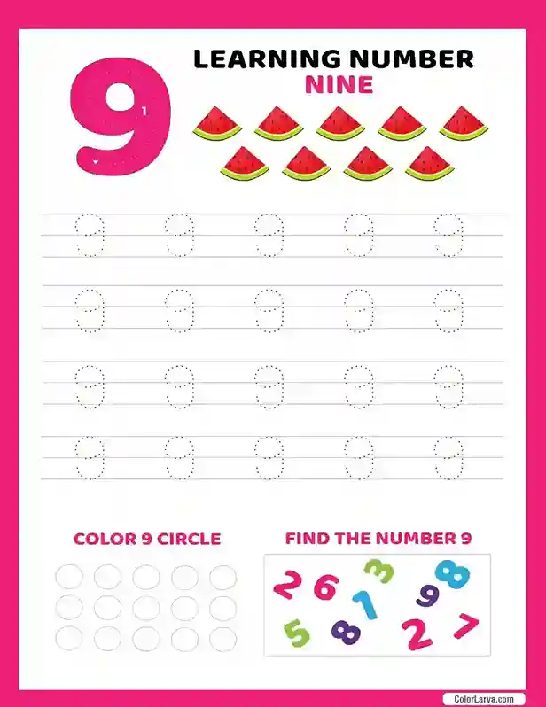 Counting worksheets for preschool and kindergarten 9