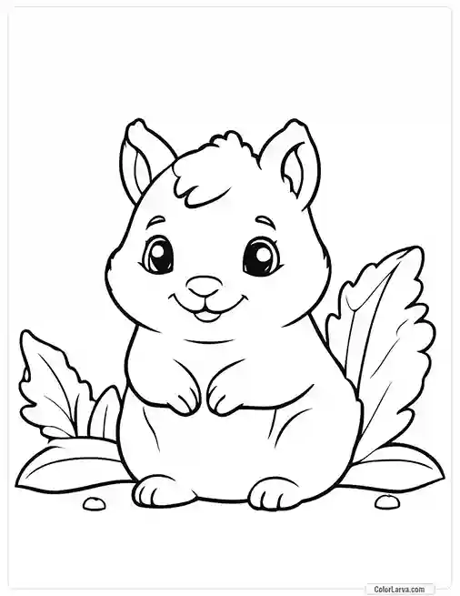 Cute Coloring Pages for Kids 35