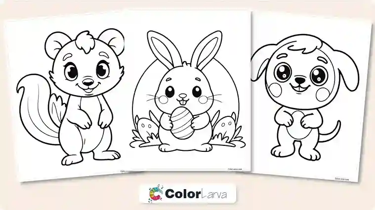 Cute Free Coloring Pages for Kids Thumbnail