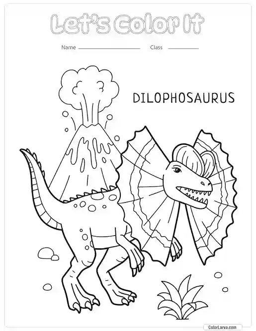 Dinosaur Coloring Pages for Kids 3