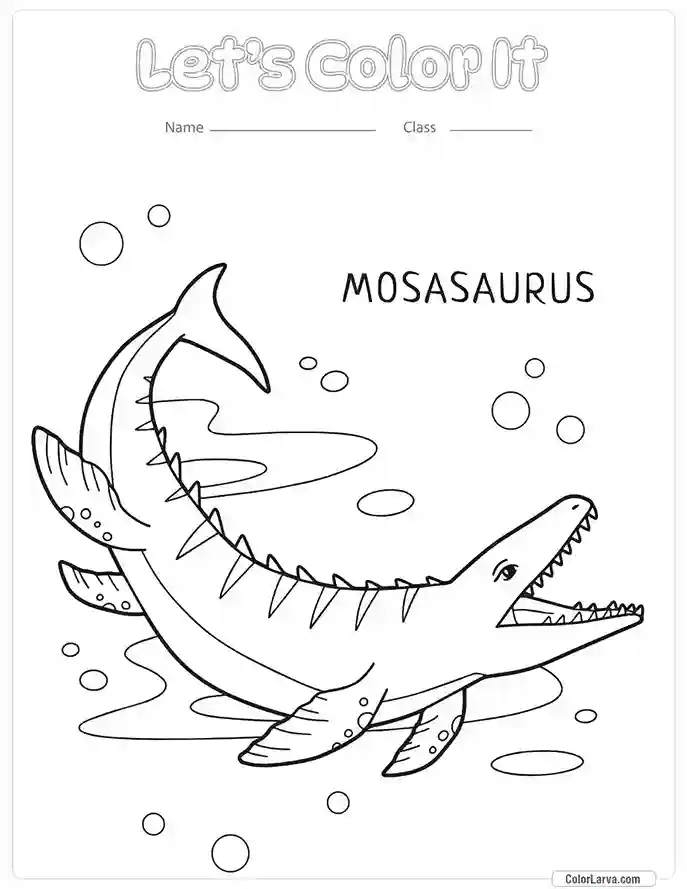 Dinosaur Coloring Pages for Kids 6