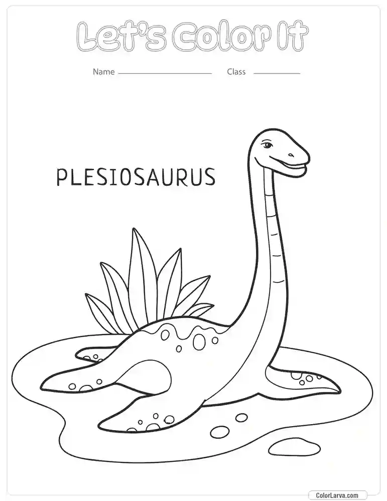 Dinosaur Coloring Pages for Kids plesiosaurus-dnosaur 8