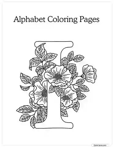 Floral Alphabet I