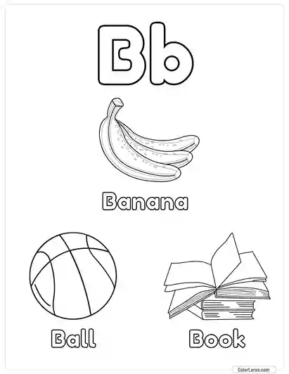 Free Printable Alphabet Coloring Pages for Kids - Letter B