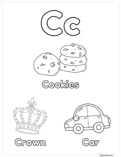 Free Printable Alphabet Coloring Pages for Kids - Letter C