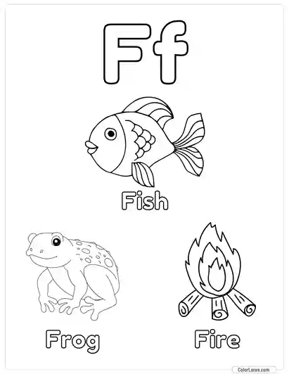 Free Printable Alphabet Coloring Pages for Kids - Letter F