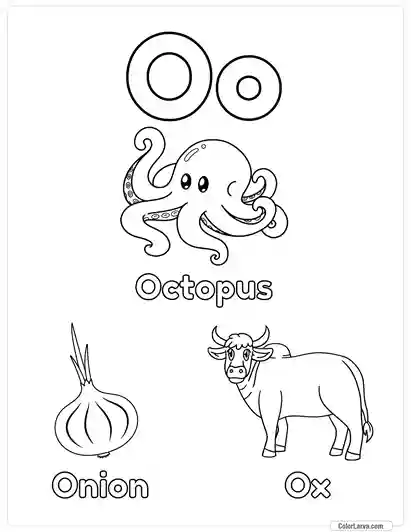 Free Printable Alphabet Coloring Pages for Kids - Letter O