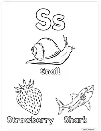 Free Printable Alphabet Coloring Pages for Kids - Letter S