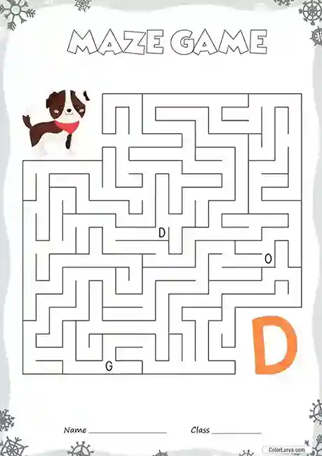 Free Printable Mazes for Kids D