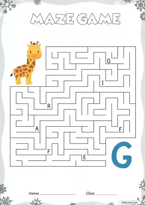 Free Printable Mazes for Kids G