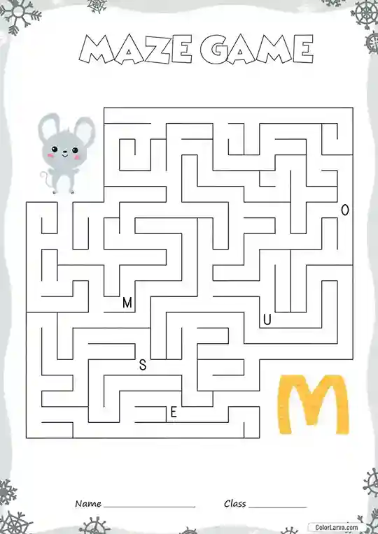 Free Printable Mazes for Kids M