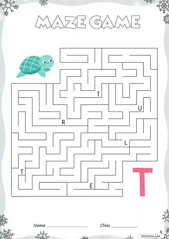 Free Printable Mazes for Kids T