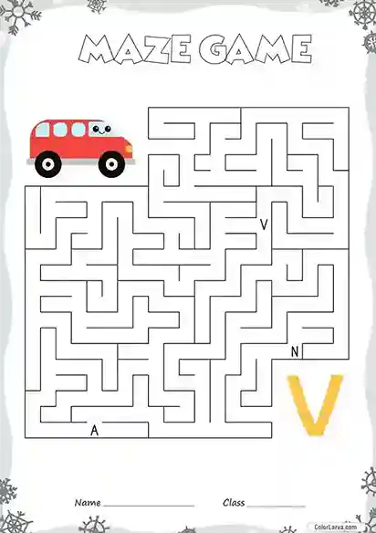 Free Printable Mazes for Kids V