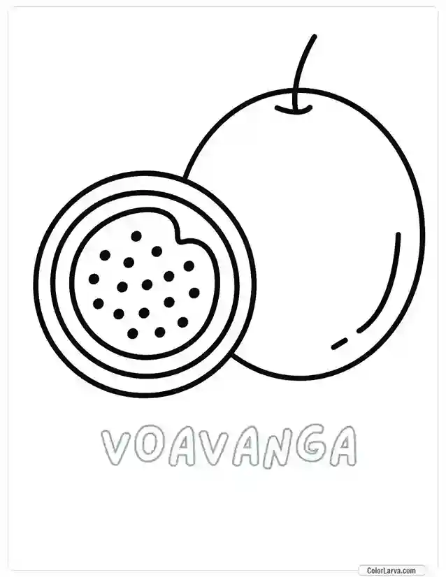 Fruit Coloring Pages for Kids - Voavanga