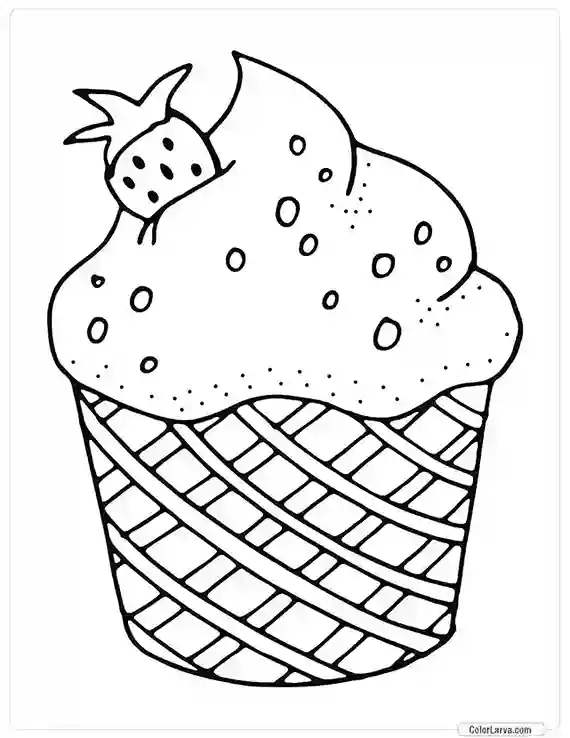 Ice Cream Coloring Pages for Kids and Adults 10