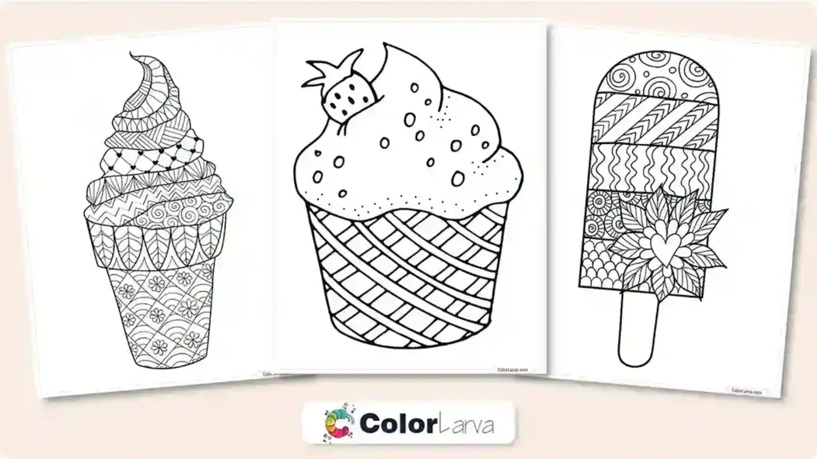 Ice Cream Coloring Pages