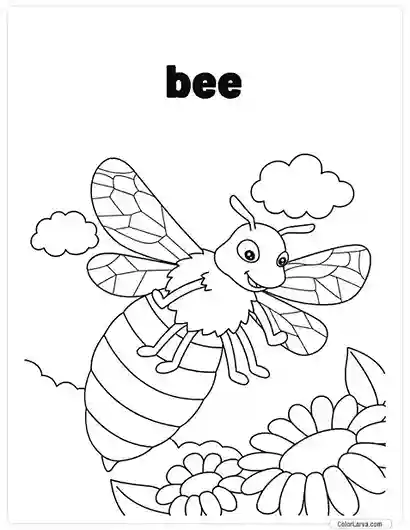 Insects Coloring Book for Kids - Bee