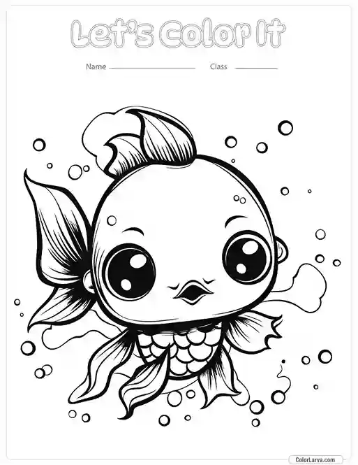 Kawaii Coloring Page 14