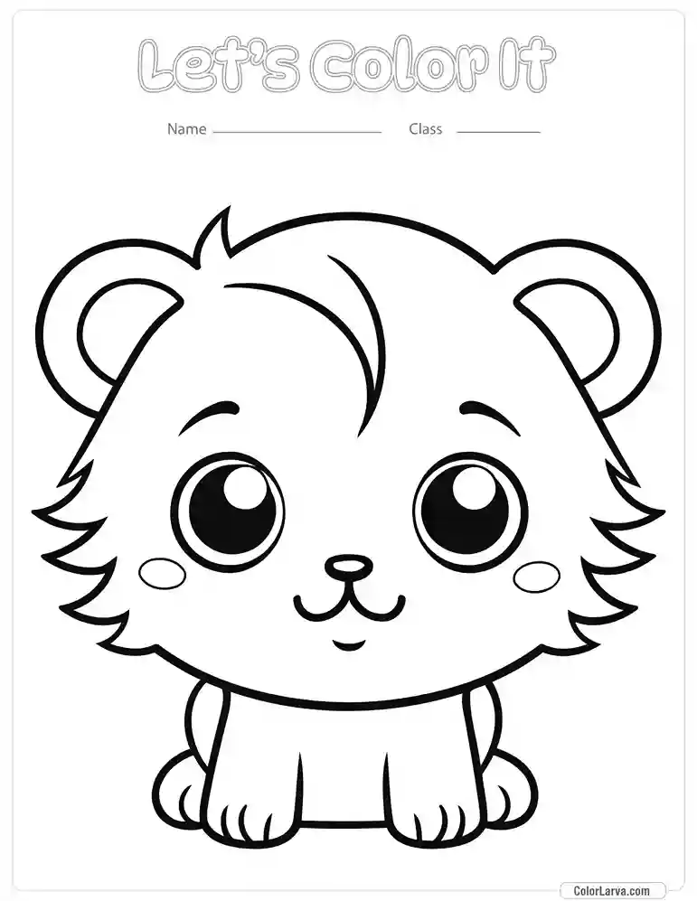 Kawaii Coloring Page 17