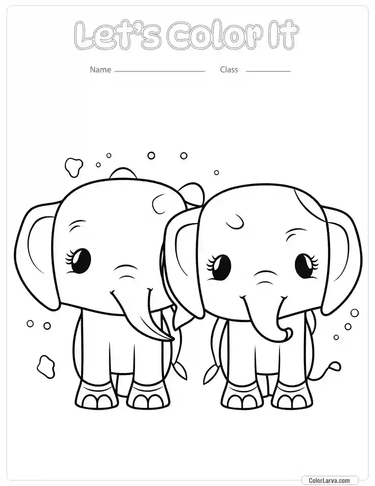 Kawaii Coloring Page 19