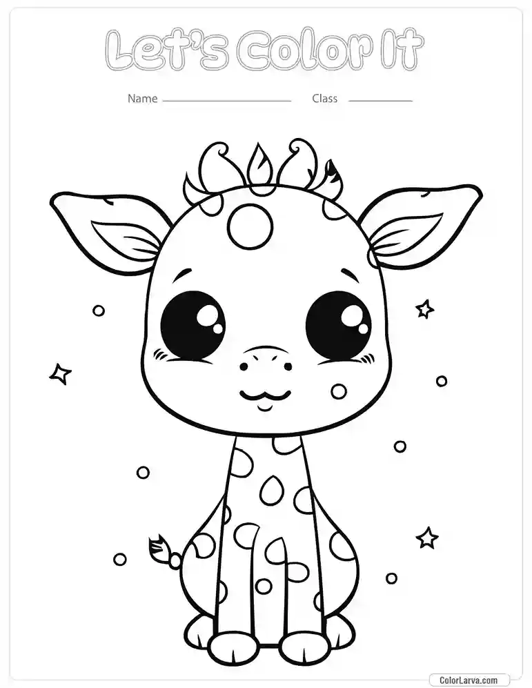 Kawaii Coloring Page 20