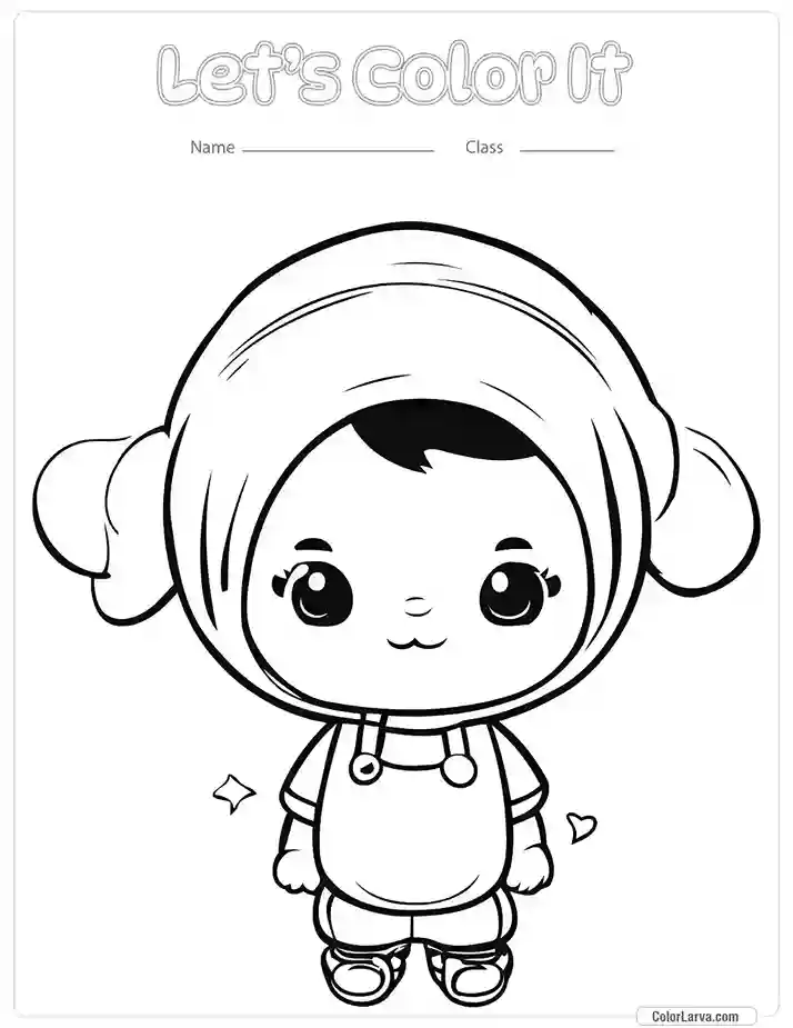 Kawaii Coloring Page 21