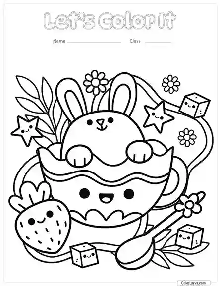 Kawaii Coloring Page 28