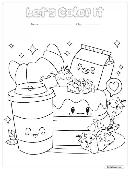 Kawaii Coloring Page 29