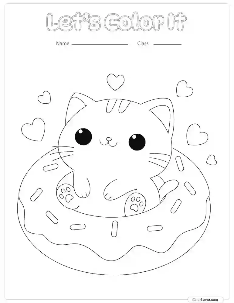 Kawaii Coloring Page 3