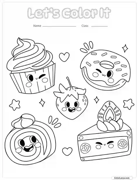 Kawaii Coloring Page 30