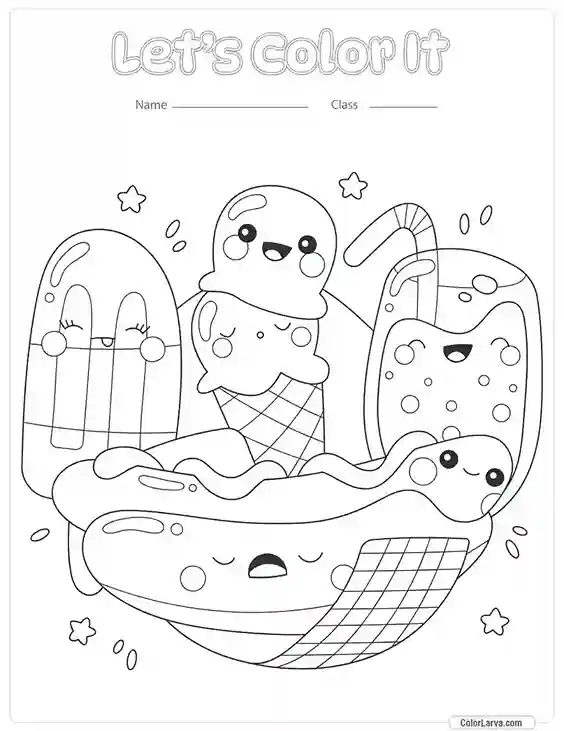 Kawaii Coloring Page 31