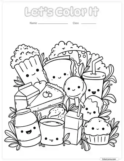 Kawaii Coloring Page 32