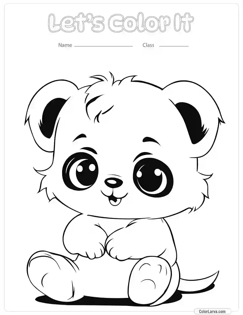 Kawaii Coloring Page 8