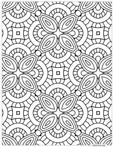 Mandala Coloring indian traditional seamless pattern