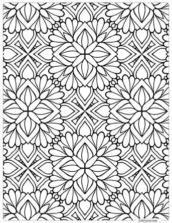 Mandala Coloring indian traditional seamless pattern