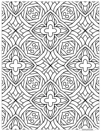 Mandala Coloring indian traditional seamless pattern