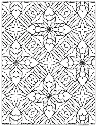 Mandala Coloring indian traditional seamless pattern