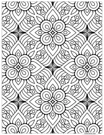 Mandala Coloring indian traditional seamless pattern