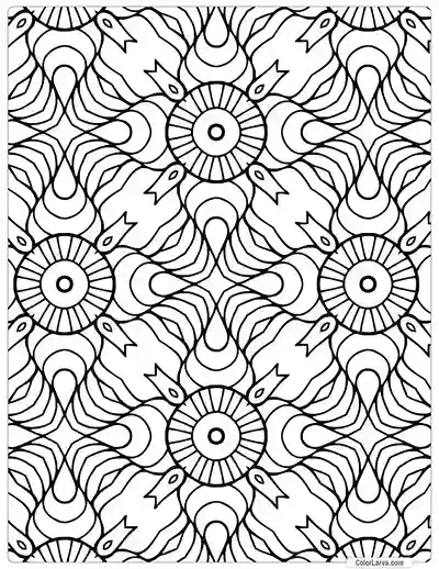 Mandala Coloring indian traditional seamless pattern