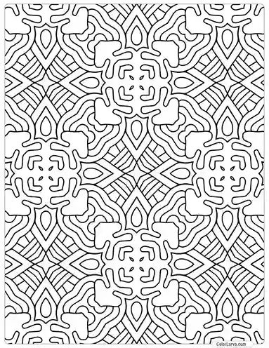 Mandala Coloring indian traditional seamless pattern