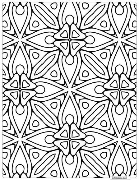 Mandala Coloring indian traditional seamless pattern