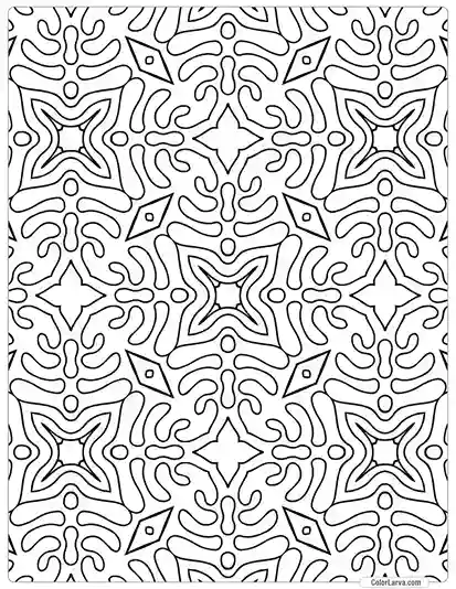 Mandala Coloring indian traditional seamless pattern