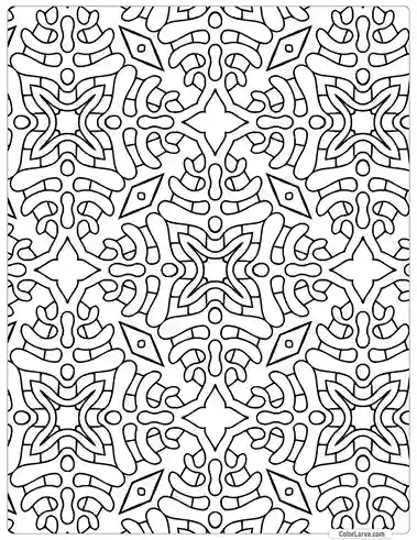 Mandala Coloring indian traditional seamless pattern