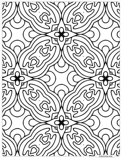 Mandala Coloring indian traditional seamless pattern