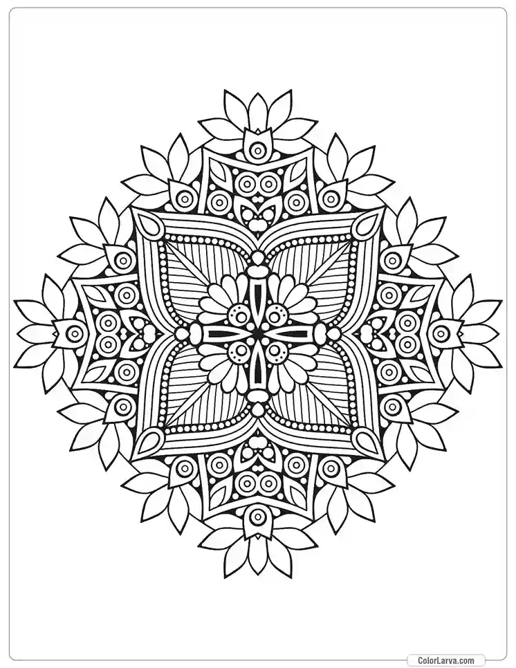 Mandala decorative-round-ornament-anti-stress-therapy-pattern-weave-design-14